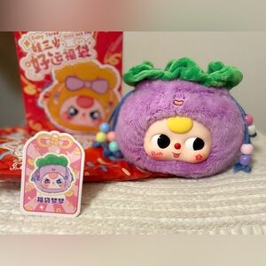 Baby Three Lucky Bag - Plush Blind Box - Confirmed Purple NEW Drawstring Bag